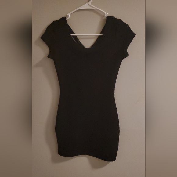 Black DIVIDED H&M Strappy Back Mini Dress - Picture 2 of 10